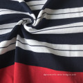 Pima cotton stripe knitting rib fashion garment fabric